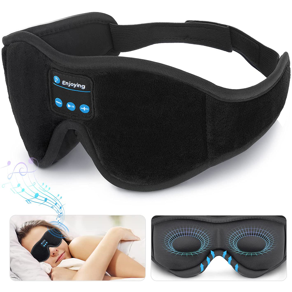 Sleep Eye Mask 3D - Mask For Sleep Headphones Bluetooth 3D