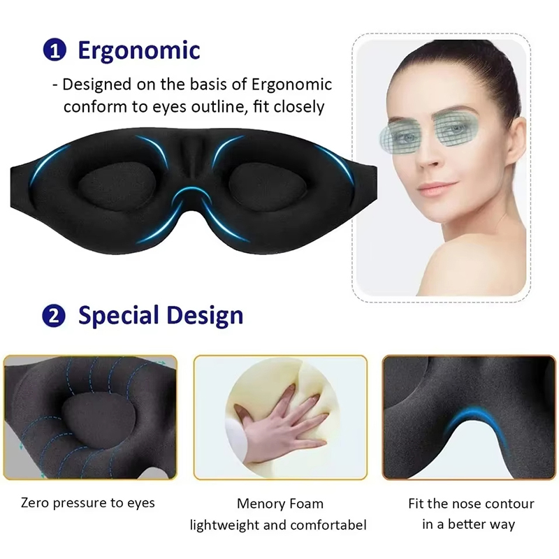 Sleep Mask for Side Sleeper Bl - Sleep Eye Mask 3D recensione e prezzo