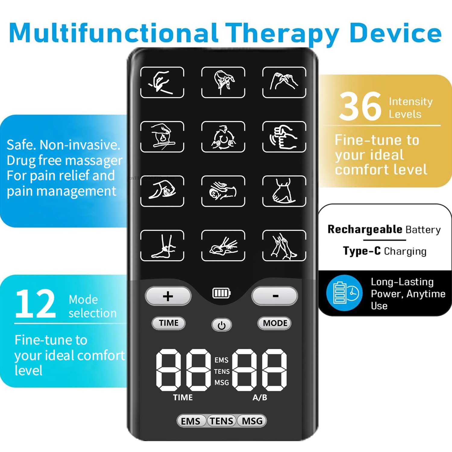 TENS-EMS Unit Muscle Stimulato - Tens Pain Relief Unit recensione e prezzo