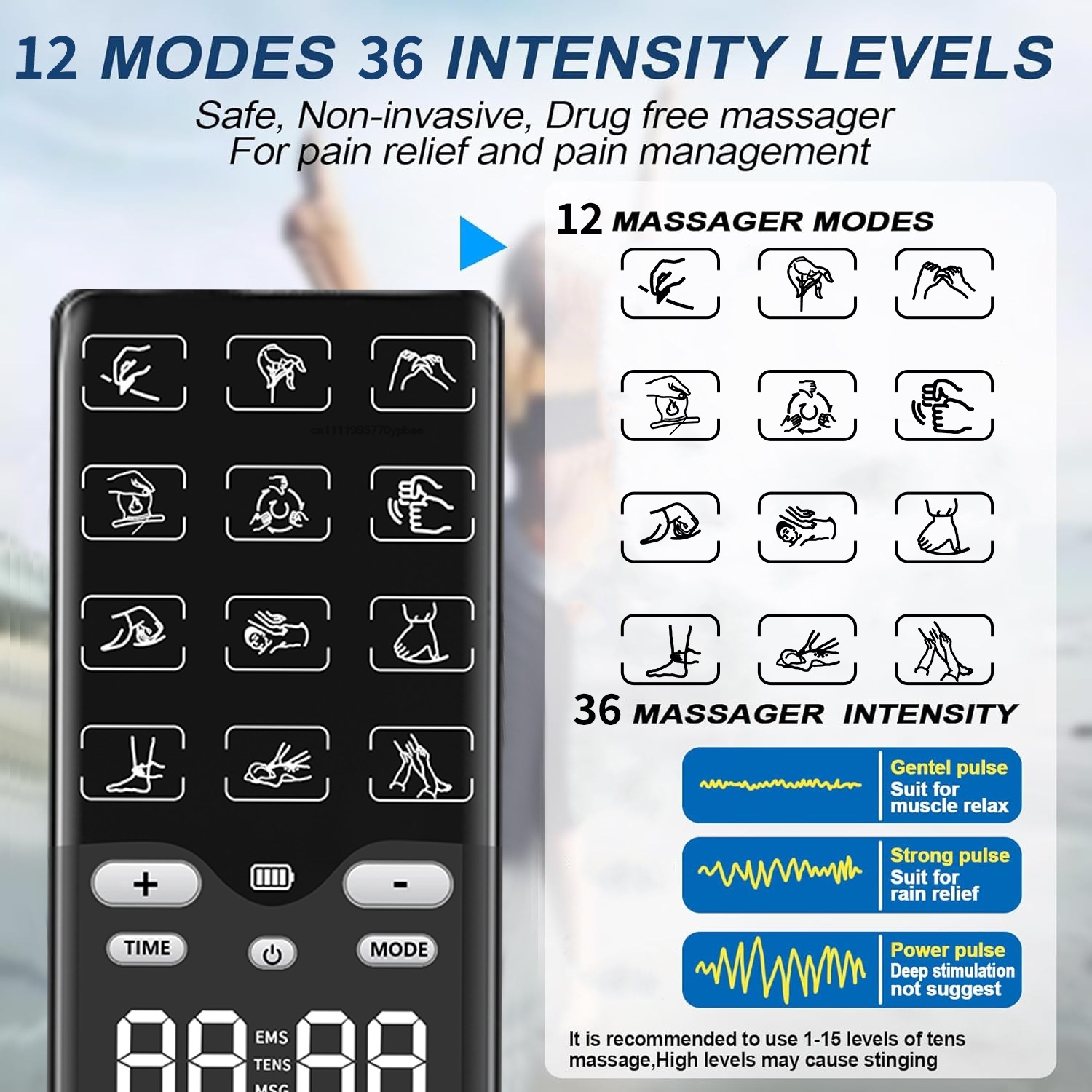 TENS-EMS Unit Muscle Stimulato - Tens Pain Relief Unit recensione e prezzo