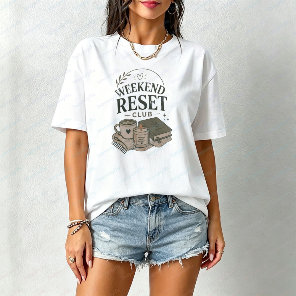 Weekend Reset Club T-Shirt Sel - Health Wellness Gifts Women recensione e prezzo