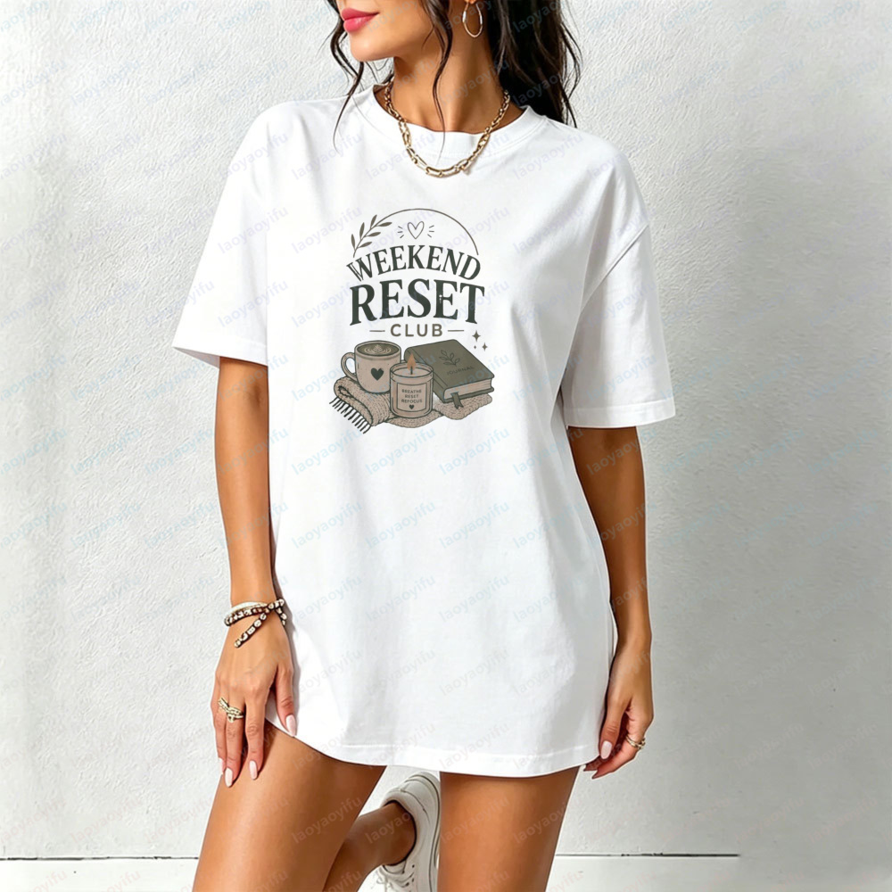 Weekend Reset Club T-Shirt Sel - Health Wellness Gifts Women recensione e prezzo