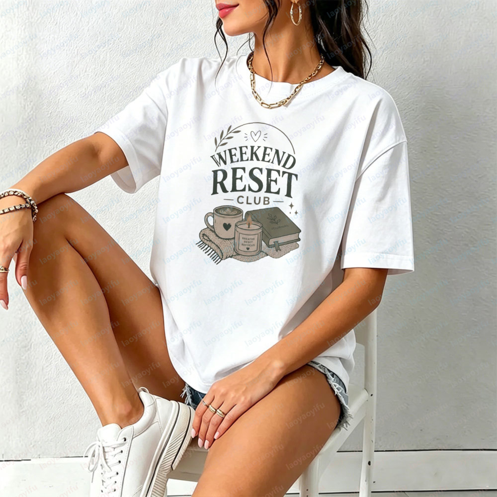 Weekend Reset Club T-Shirt Sel - Health Wellness Gifts Women recensione e prezzo