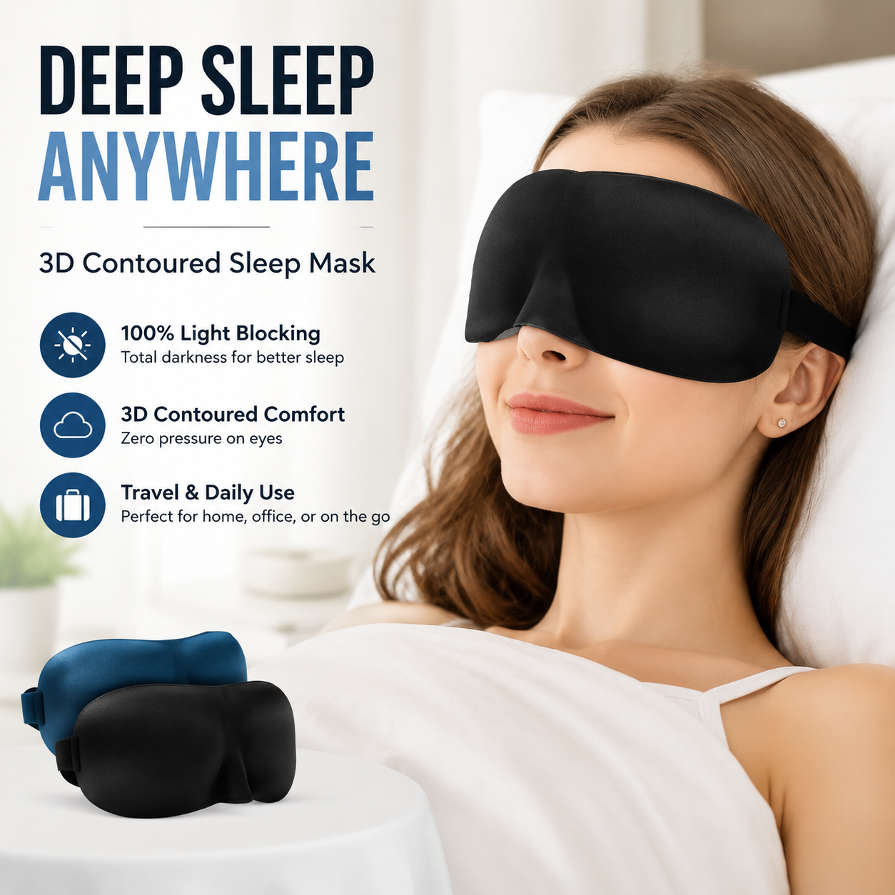 3D Contoured Sleep Mask for Me - Sleep Eye Mask 3D recensione e prezzo