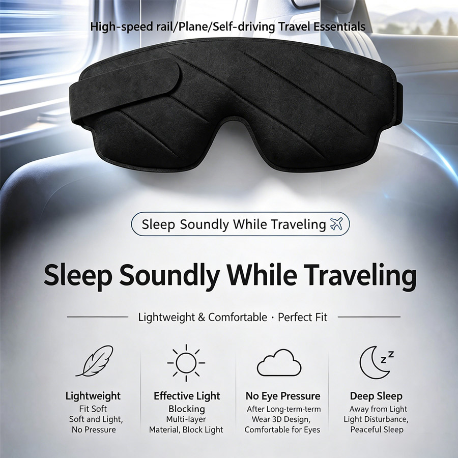 3/1pcs 3D Contoured Sleep Mask - Sleep Eye Mask 3D recensione e prezzo
