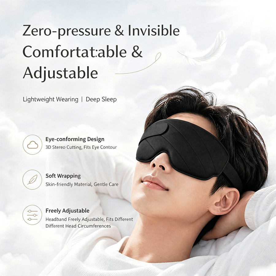 3/1pcs 3D Contoured Sleep Mask - Sleep Eye Mask 3D recensione e prezzo