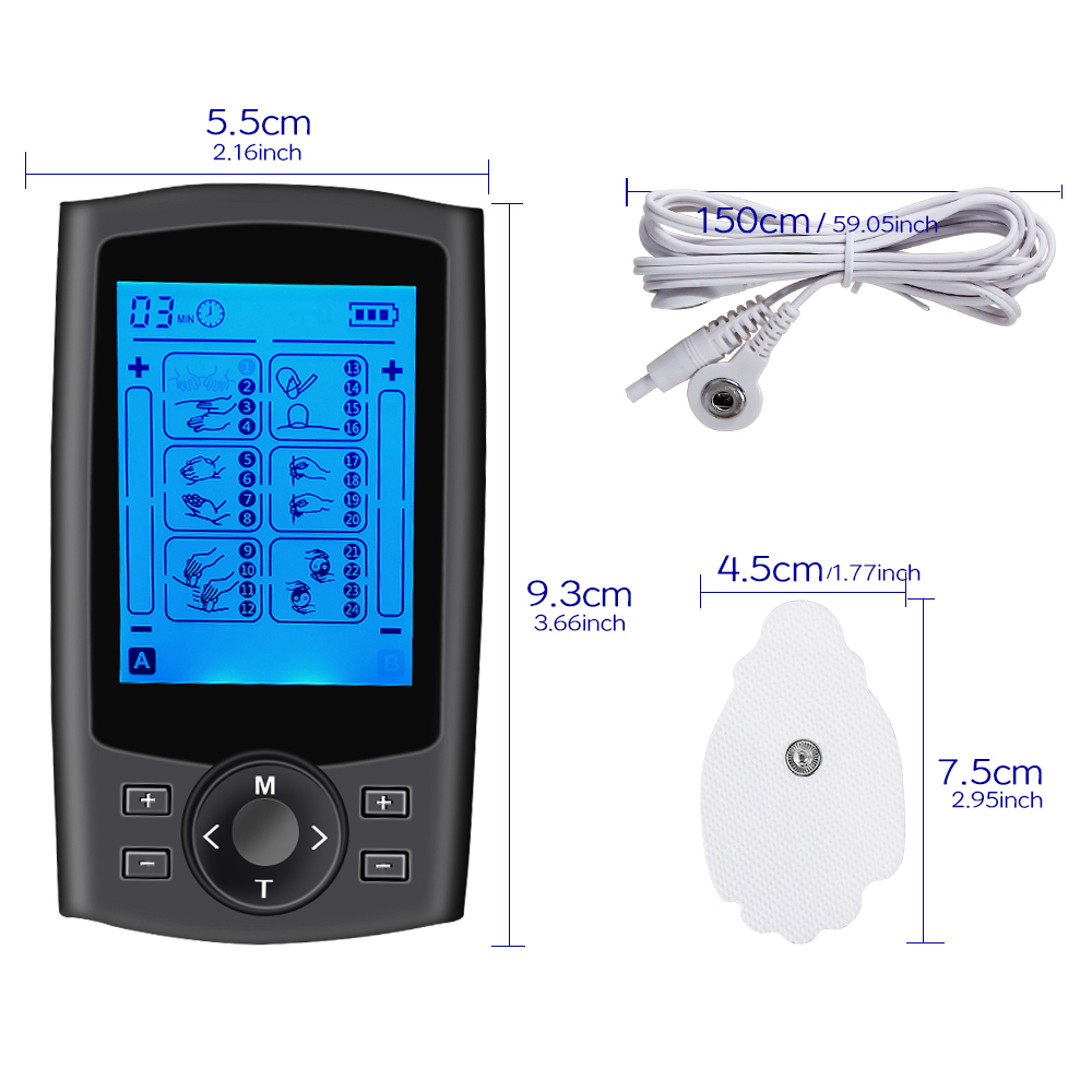 24 Modes Tens Massager EMS Mus - Tens Pain Relief Unit recensione e prezzo