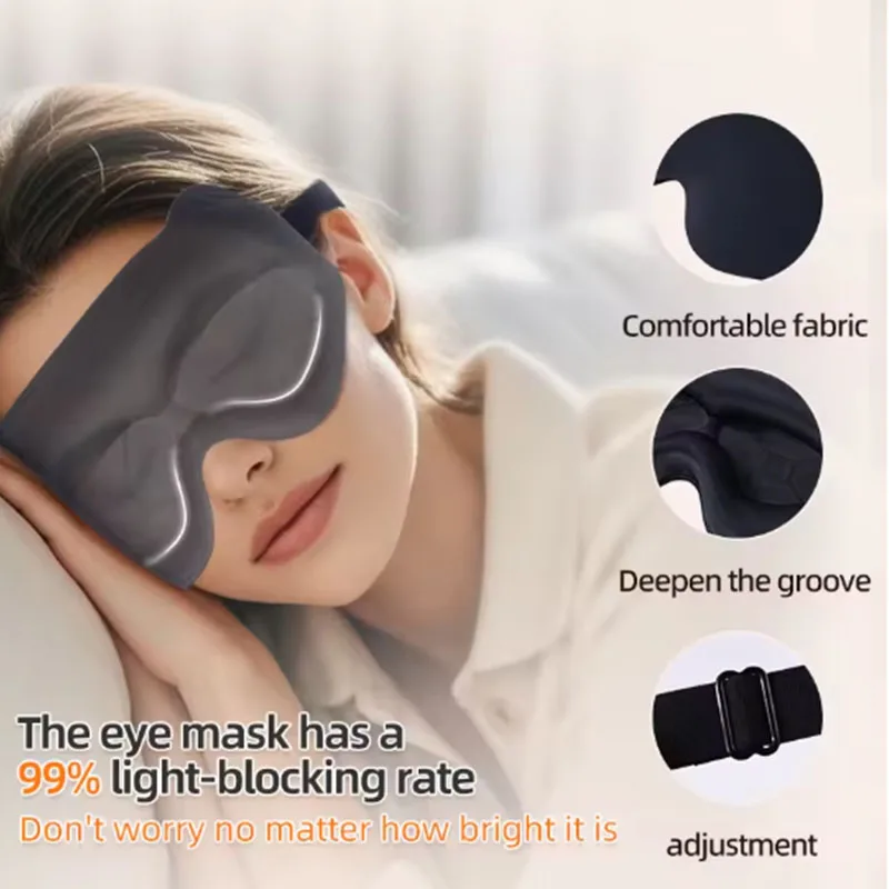 1/2pcs 3D Contoured Sleep Mask - Sleep Eye Mask 3D recensione e prezzo