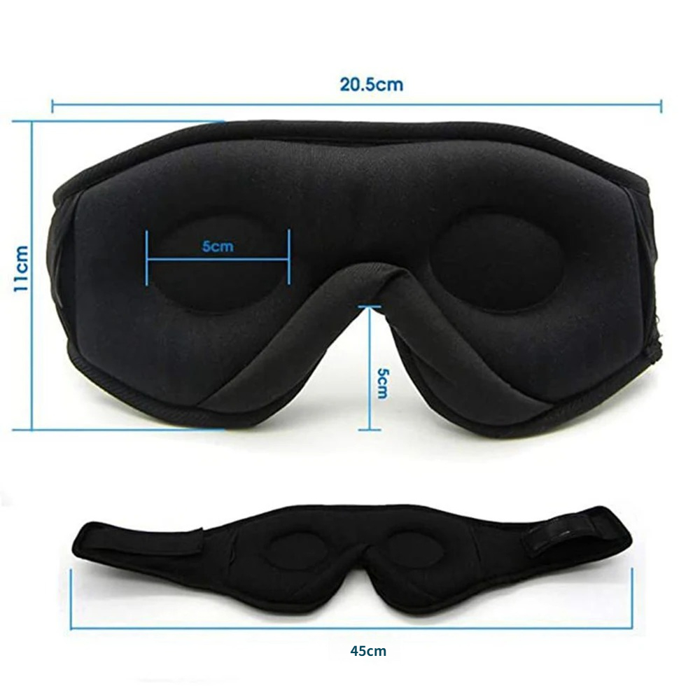 Mask For Sleep Headphones Blue - Sleep Eye Mask 3D recensione e prezzo