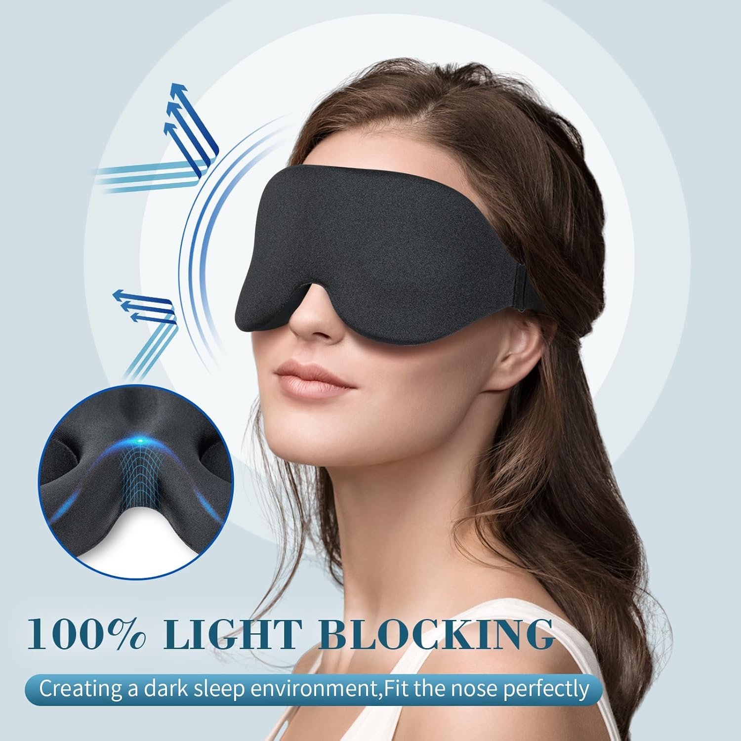 Sleep Mask for Side Sleeper, L - Sleep Eye Mask 3D recensione e prezzo