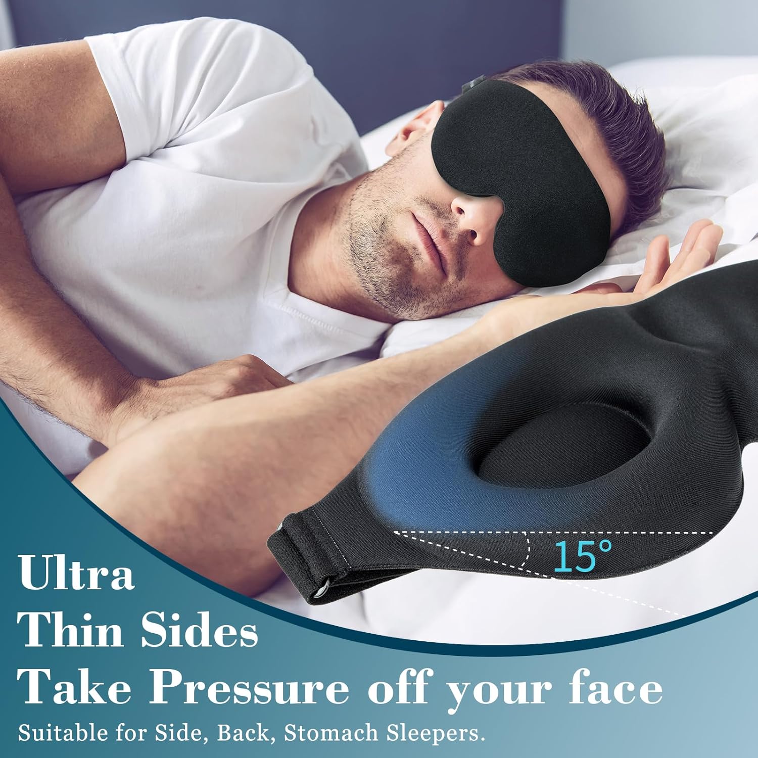 Sleep Mask for Side Sleeper, L - Sleep Eye Mask 3D recensione e prezzo